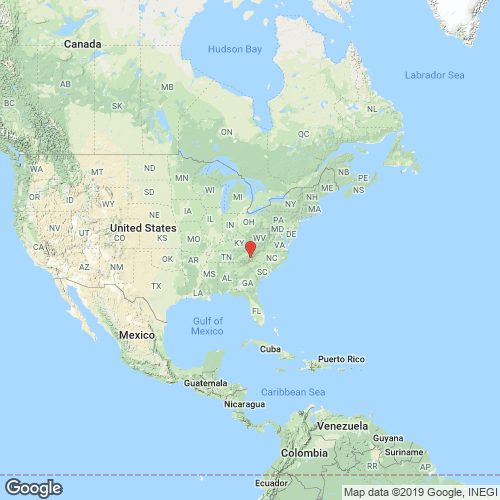 specimens map of Alasmidonta raveneliana