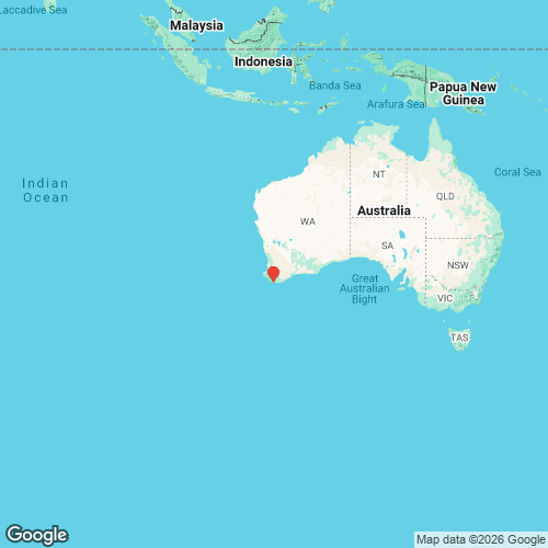 specimens map of Westralunio inbisi