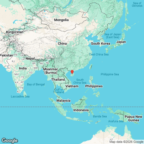 specimens map of Lanceolaria danzhouensis