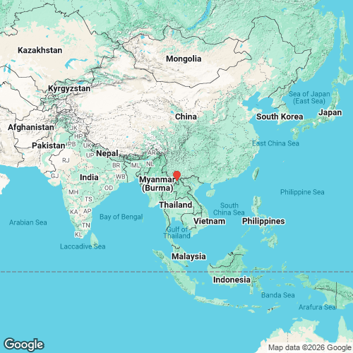 specimens map of Unionetta xishuangbannaensis specimens map of Unionetta xishuangbannaensis