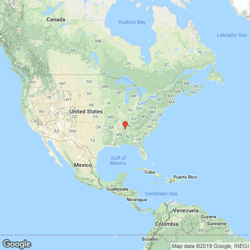 specimens map of Epioblasma arcaeformis