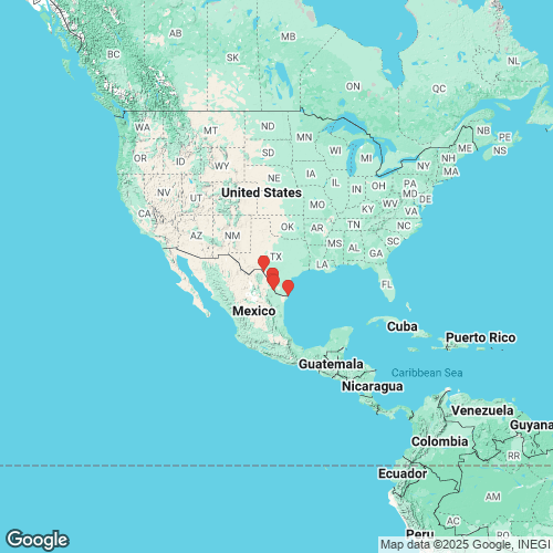 specimens map of Truncilla cognata