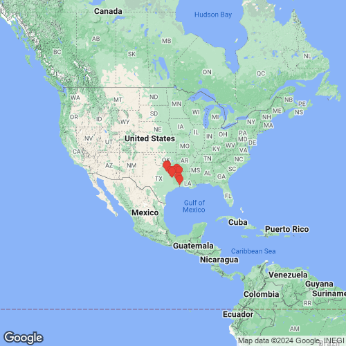 specimens map of Potamilus amphichaenus