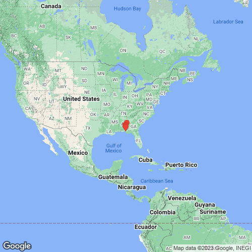 specimens map of Fusconaia burkei