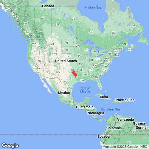 specimens map of Fusconaia chunii