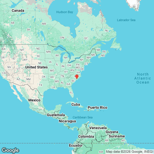 specimens map of Elliptio nasutidus