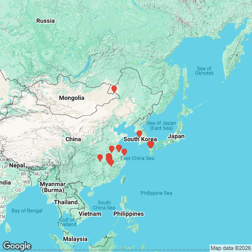 specimens map of Anemina harlandi